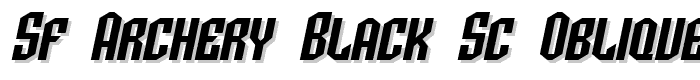 SF Archery Black SC Oblique font